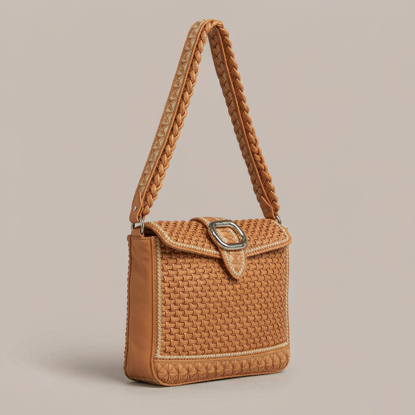Paloma Woven Shoulder Bag - Taiguo women's leather handbag